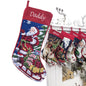 Needlepoint Christmas Stockings Personalized Santa Nutcracker Reindeer Snowman Old World Finished Embroidered Stockings with Names