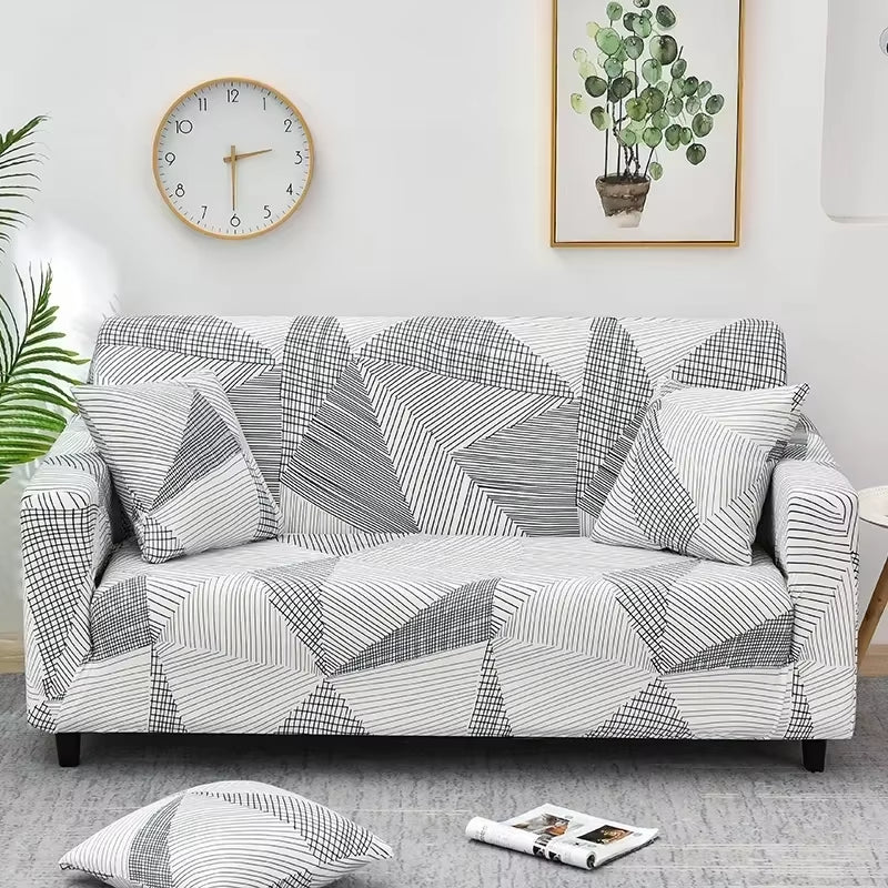 Printed Elastic Sofa Cover